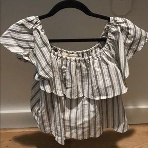 Luca and Grae off the shoulder top